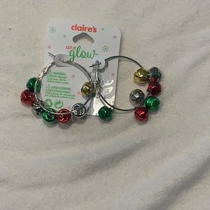 Claire’s Bell Hoop Earrings